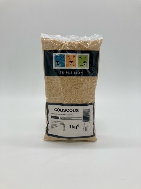 packet of 1kg of dried couscous