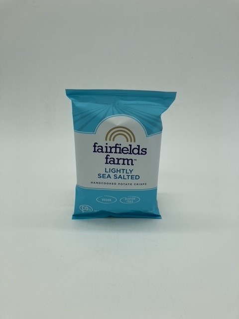 packet of fairfields farm lightly salted crisps