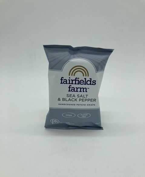 packet of fairfields farm sea salt and black pepper crisps
