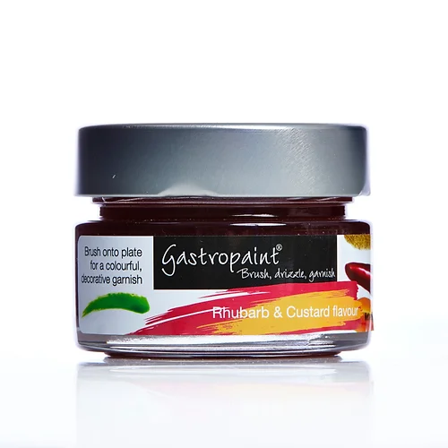 jar of gastropaint rhubarb and custard flavour