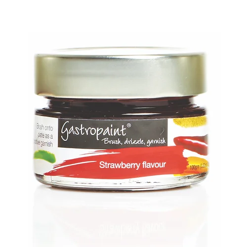 jar of strawberry flavoured gastropaint