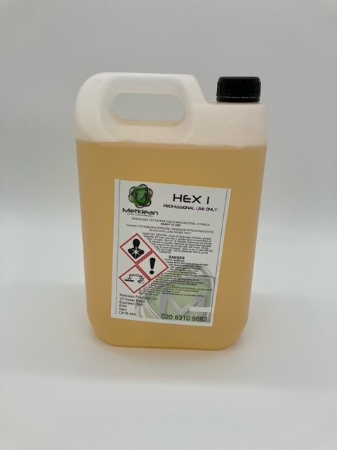 bottle of hex 1 kitchen degreaser