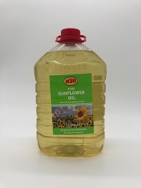 5 litre bottle of sunflower oil