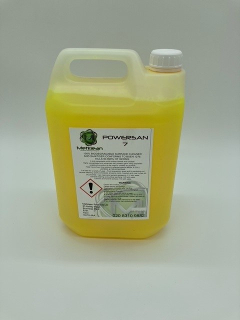 5 litre bottle of powersan 7 kitchen cleaner