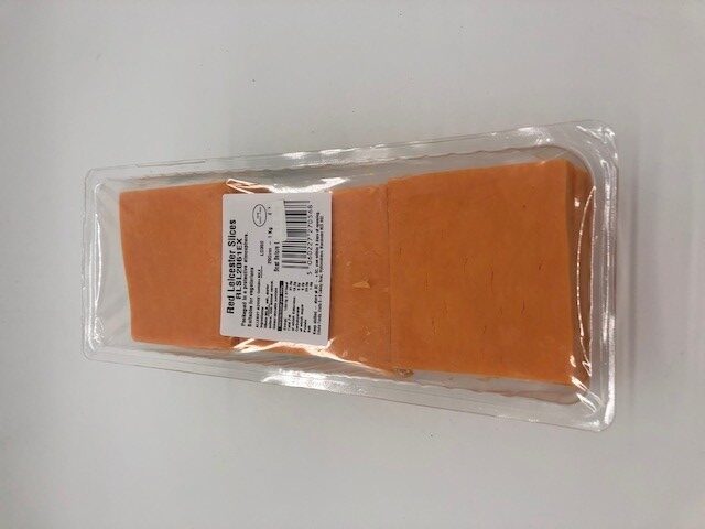 1kg packet of red leicester sliced cheese