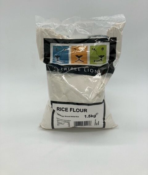1.5kg packet of triple lion rice flour