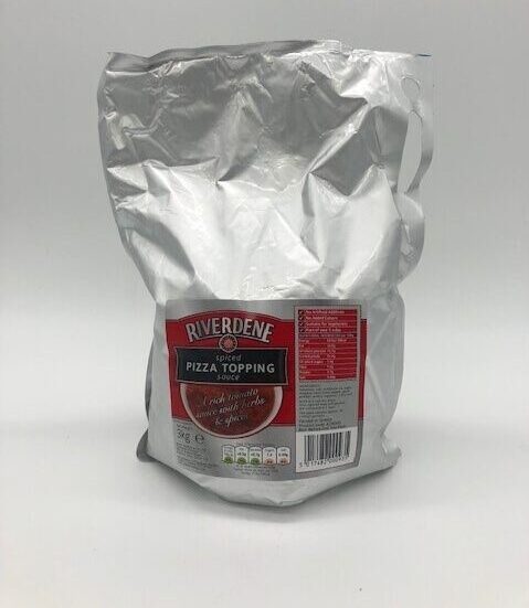 3kg pouch of riverdene spicy pizza sauce