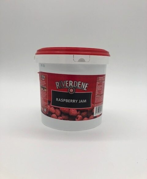 3kg tub of riverdene raspberry jam
