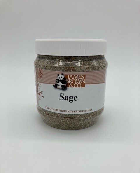 tub of dried sage