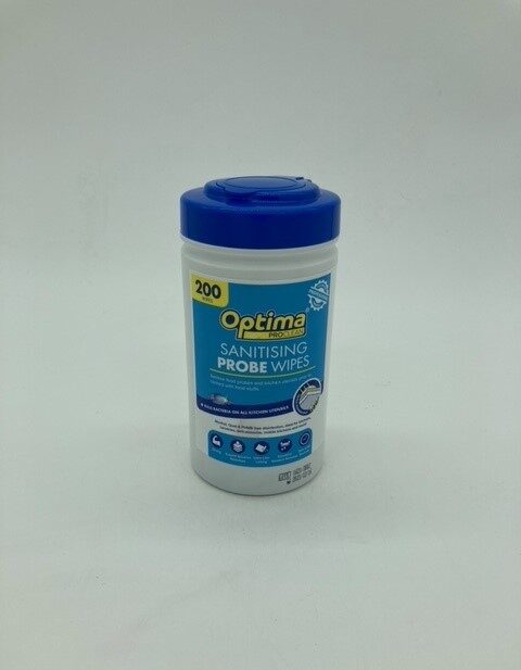 tube of sanitising probe wipes