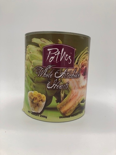 2.5kg tin of whole artichoke hearts