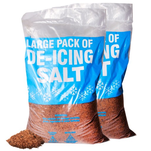 large bag of de-icing grit