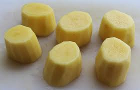 6 raw fondant potatoes