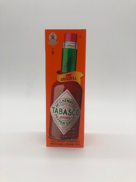 bottle of tabasco sauce