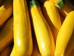 fresh yellow courgettes