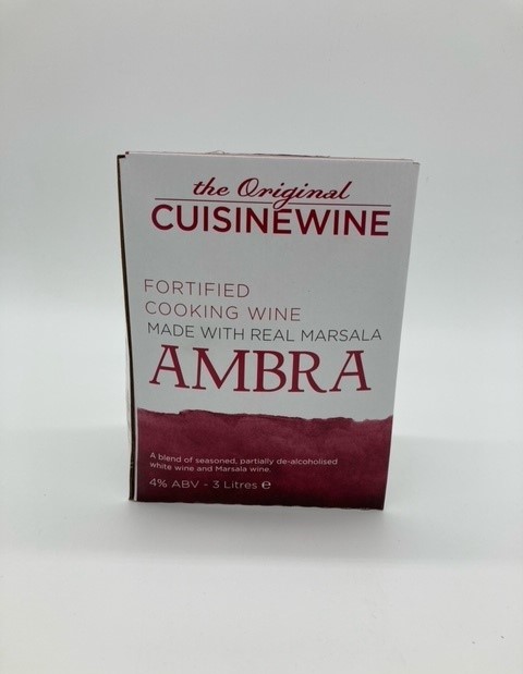 3 litre box of ambra marsala red cooking wine