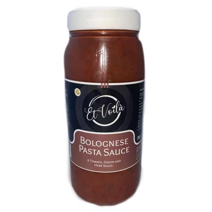 catering size jar of et voila bolognese pasta sauce
