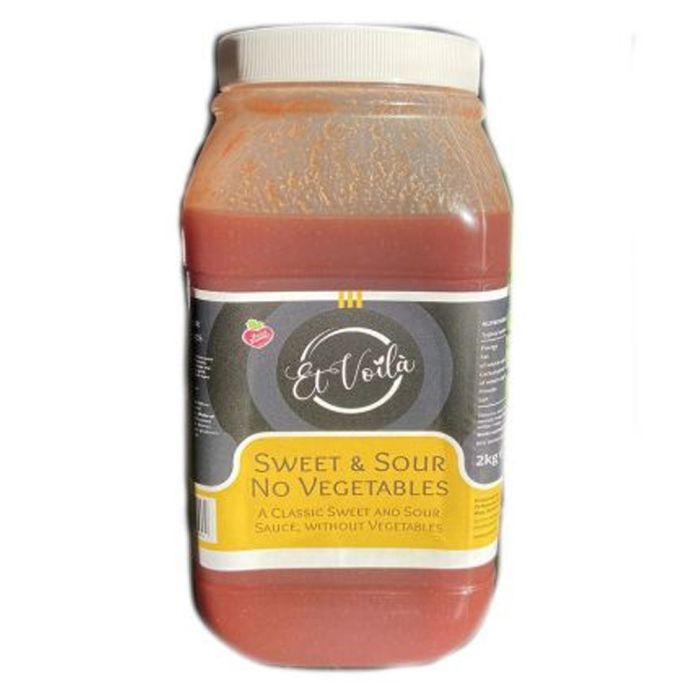 catering size jar of et voila sweet and sour sauce with no vegetables