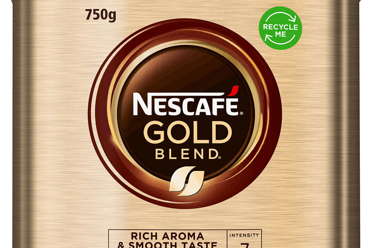 750g carton of Nescafe Gold Blend coffee granules